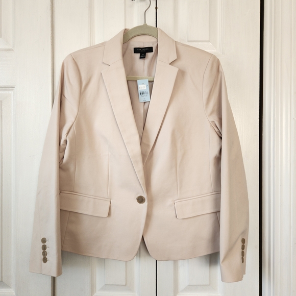 NWT Ann Taylor One Button Blazer 12 Petite - Picture 2 of 10